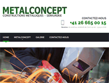 Tablet Screenshot of metalconcept.ch